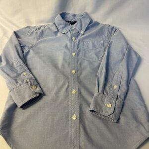 GapKids Oxford Blue Long Sleeve Shirt